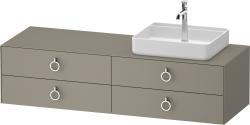 Duravit White Tulip Asma dolap ünitesi 1600 mm Taş Grisi Saten Mat Lake WT4995R92920010