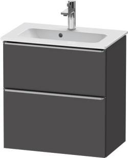 Duravit D-Neo Asma dolap ünitesi Grafit Mat Grafit Mat Dekor, Kulp Paslanmaz çelik DE4368070490000