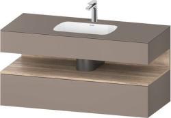 Duravit Studio F. A. Porsche Collection Ankastre lavabo tezgahlı dolap ünitesi ile birlikte Bazalt Mat Ön yüzey: Mermer meşe Mat, Dekor, Gövde: Bazalt Mat, Dekor, Tezgah: Baz QA4787055430000