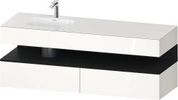Duravit Studio F. A. Porsche Collection Ankastre lavabo tezgahlı dolap ünitesi ile birlikte 1600 mm Beyaz (parlak) QA4795016220010