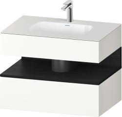 Duravit Studio F. A. Porsche Collection Ankastre lavabo tezgahlı dolap ünitesi ile birlikte 800 mm Beyaz Süper Mat QA4785016840010
