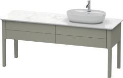 Duravit Luv Yerden dolap ünitesi için tezgah 1733 mm Taş Grisi Saten Mat Lake LU9563R9292