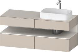Duravit Studio F. A. Porsche Collection Asma dolap ünitesi Taupe Dekoru Ön yüzey: Taupe Mat, Dekor, Gövde: Taupe Mat, Dekor, Tezgah: Taupe Mat, Boya, Oyuk: Beyaz Süper mat, D QA4766084910000