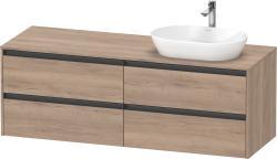 Duravit Ketho.2 Asma dolap ünitesi 1600 mm Marbeled Oak K24899R55550000