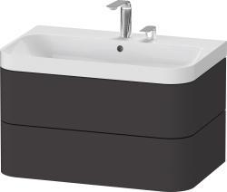 Duravit Happy D.2 c-shaped asma set 775 mm Grafit Süper Mat HP4347E8080