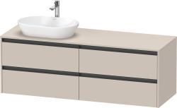 Duravit Ketho.2 Asma dolap ünitesi 1600 mm Taupe Dekoru K24899L91910000