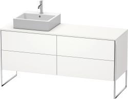 Duravit XSquare Yerden dolap ünitesi için tezgah 1600 mm Beyaz Saten Mat Lake XS4924L3636