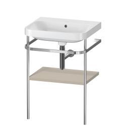 Duravit Happy D.2 c-shape Metal lavabo konsolu 575 mm Taupe Saten Mat Lake HP4835N6060