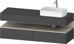 Duravit Studio F. A. Porsche Collection Asma dolap ünitesi 1600 mm Grafit Mat QA4778083490010
