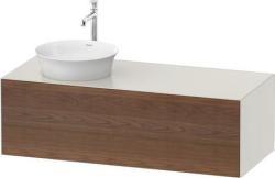 Duravit White Tulip Asma dolap ünitesi Amerikan Ceviz masif Ön yüzey: Amerikan Ceviz Ağacı Mat, Masif ağaç, Gövde: Beyaz (Nordik) İpeksi mat, Boya, Tezgah: Beyaz (Nordik) İpe WT4977L77390010
