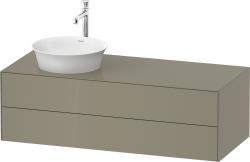 Duravit White Tulip Asma dolap ünitesi 1300 mm Taş Grisi Parlak WT4987LH2H2