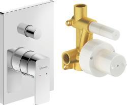 Duravit Manhattan Ankastre duş bataryası 125 mm Krom