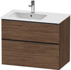 Duravit D-Neo Asma dolap ünitesi 810 mm Koyu Ceviz Dekor DE43660BD210000