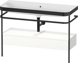 Duravit Happy D.2 metal konsollu ve çekmeceli c-bonded set 1175 mm Beyaz Saten Mat Lake HP4744N36360000