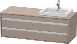 Duravit Ketho Asma dolap ünitesi 1400 mm Bazalt Mat KT6757R4343