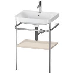 Duravit Happy D.2 c-shape Metal lavabo konsolu 575 mm Taupe Süper Mat HP4835O8383