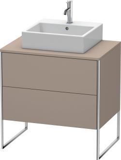 Duravit XSquare Yerden dolap ünitesi için tezgah 800 mm Bazalt Mat