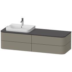 Duravit Happy D.2 Asma dolap ünitesi 1600 mm Taş Grisi Saten Mat Lake HP4963L92920010