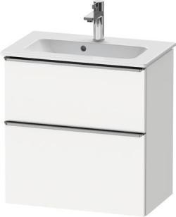 Duravit D-Neo Asma dolap ünitesi Beyaz Mat Beyaz Mat Dekor, Kulp Paslanmaz çelik DE4368070180000