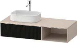 Duravit Zencha Asma dolap ünitesi 1300 mm Siyah Çizgi Yapısı ZE4818063830000