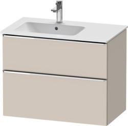 Duravit D-Neo Asma dolap ünitesi Taupe Dekoru Taupe Mat Dekor, Kulp Krom DE4366010910000