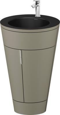 Duravit Starck 1 c-bonded yerden dolap 560 mm Taş Grisi Saten Mat Lake S19514O10920010