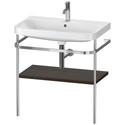 Duravit Happy D.2 c-shape Metal lavabo konsolu 775 mm Fırçalanmış Ceviz HP4837O6969