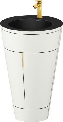Duravit Starck 1 c-bonded yerden dolap 560 mm İskandinav Beyazı Saten Mat Lake S19514O34390000