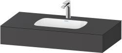 Duravit Studio F. A. Porsche Collection Ankastre lavabo tezgahlı dolap ünitesi ile birlikte 1000 mm Grafit Mat QA4691049490000