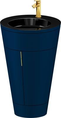 Duravit Starck 1 c-bonded yerden dolap 560 mm Gece Mavisi Saten Mat Lake S19515O34980010