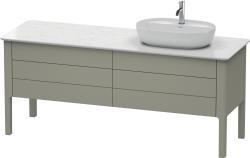 Duravit Luv Yerden dolap ünitesi için tezgah 1733 mm Taş Grisi Saten Mat Lake LU9568R9292