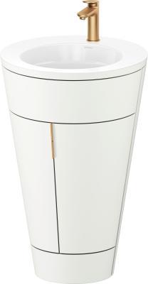 Duravit Starck 1 c-bonded yerden dolap 560 mm Beyaz Saten Mat Lake S19513O04360010