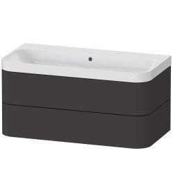 Duravit Happy D.2 c-shaped asma set 975 mm Grafit Süper Mat HP4348N8080