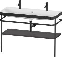 Duravit Happy D.2 c-bonded Metal lavabo konsolu 1175 mm Grafit Süper Mat HP4759O80800000