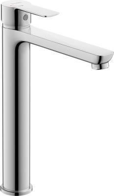 Duravit D-Code Tek kollu lavabo bataryası XL FreshStart ve MinusFlow 50 mm Krom