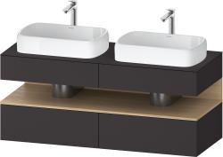 Duravit Studio F. A. Porsche Collection Asma dolap ünitesi 1400 mm Grafit Süper Mat QA4767030800000