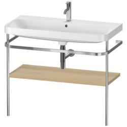 Duravit Happy D.2 c-shape Metal lavabo konsolu 975 mm Akdeniz Meşesi Gerçek ahşap kaplama HP4838O7171