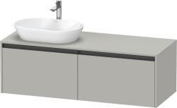 Duravit Ketho.2 Asma dolap ünitesi 1400 mm Beton Gri Mat Dekor K24888L07070000