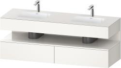 Duravit Studio F. A. Porsche Collection Ankastre lavabo tezgahlı dolap ünitesi ile birlikte 1600 mm Beyaz Süper Mat QA4797022840000