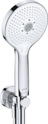 Duravit Duvar çıkış seti 3jet Click! 120 mm Krom Beyaz Yüksek Parlak