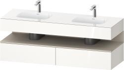Duravit Studio F. A. Porsche Collection Ankastre lavabo tezgahlı dolap ünitesi ile birlikte 1600 mm Beyaz (parlak) QA4797083220010