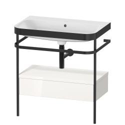 Duravit Happy D.2 metal konsollu ve çekmeceli c-bonded set 775 mm Beyaz (parlak) HP4742N2222