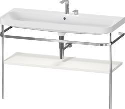Duravit Happy D.2 c-shape Metal lavabo konsolu 1175 mm İskandinav Beyazı Saten Mat Lake HP4839E39390000