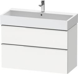 Duravit D-Neo Asma dolap ünitesi Beyaz Mat Beyaz Mat Dekor, Kulp Krom DE4374010180000