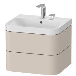 Duravit Happy D.2 c-shaped asma set 575 mm Taupe Süper Mat HP4345E8383
