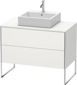 Duravit XSquare Yerden dolap ünitesi için tezgah 1000 mm İskandinav Beyazı Saten Mat Lake