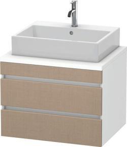Duravit DuraStyle Asma dolap ünitesi Keten Dekor Ön yüzey: Keten Mat, Dekor, Gövde: Beyaz Mat, Dekor DS531607518
