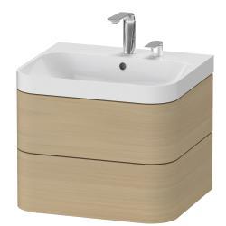 Duravit Happy D.2 c-shaped asma set 575 mm Akdeniz Meşesi Gerçek ahşap kaplama HP4345E7171