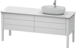 Duravit Luv Yerden dolap ünitesi için tezgah 1733 mm Beyaz Saten Mat Lake LU9568R3636