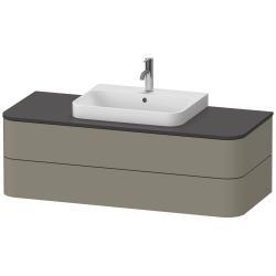 Duravit Happy D.2 Asma dolap ünitesi 1300 mm Taş Grisi Saten Mat Lake HP4962092920010